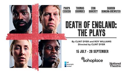 Follow an exhilarating trilogy of three interconnected plays exploring what it means to be British at Soho Place. Image courtesy of See Tickets.