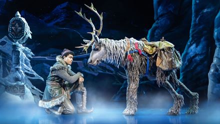 See Frozen The Musical, a classic by Disney, and find yourself transported to the snowy Kingdom of Arendelle. Image courtesy of Disney- photo credit: Johan Persson.