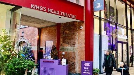 Enjoy a performance at the King's Head Theatre in London's Islington, a venue renowned for its diverse programme and support of emerging artists. Image courtesy of the King's Head Theatre.
