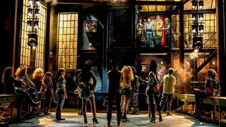 Watch Kinky Boots the musical and follow Charlie as he tries to save his father's shoe factory. Along the way, he meets Lola, a colourful and passionate drag queen performer who is set to change things around. Photo credit: Matt Crockett.