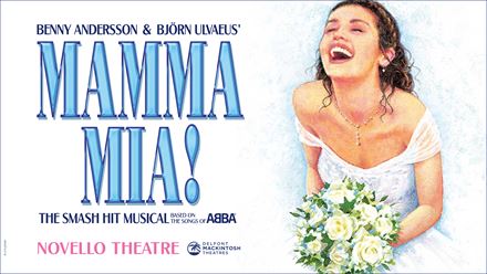 See the award-winning musical MAMMA MIA! a must see for a feel-good moment. Image courtesy of London Theatre Direct.