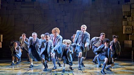 Celebrate 15 years of Matilda The Musical at the Cambridge Theatre with this high-energy, song-tapping spectacular. Image courtesy of AKA Studios. 