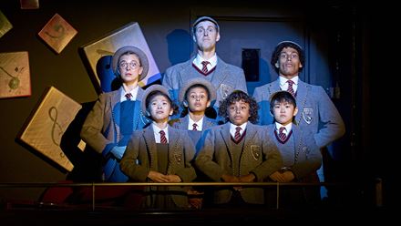 Join the rebellious children of Matilda the Musical as they stand up to injustice in this stage adaptation of Roald Dahl's popular novel. Image courtesy of AKA Studios.
