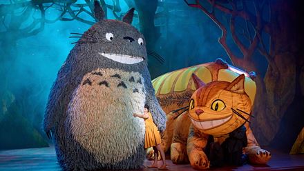 Enjoy the award-winning puppetry as the spirit of the forest Totoro and the Cat Bus take to the stage in the theatre adaptation of My Neighbour Totoro. Photo credit: Manuel Harlan.