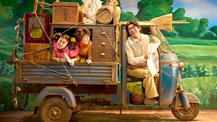 The award winning show My Neighbour Totoro maskes its West End debut at the Gillian Lynne Theatre. My Neighbour Totoro production photos, 2022. Photo by Manuel Harlan (c) RSC, with Nippon TV.