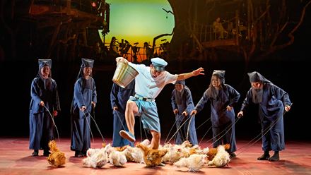 See the 6-time Olivier Award-winning production of My Neighbour Totoro, adapted from the popular Studio Ghibli anime, now in London's West End. My Neighbour Totoro production images, 2023 Photo by Manuel Harlan (c) RSC, with Nippon TV