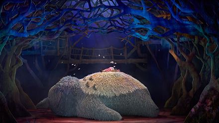 Discover the magic of Studio Ghibli's top hit, My Neighbour Totoro, as it comes to life on stage at the Gillian Lynne Theatre. Photo credit: Manuel Harlan.