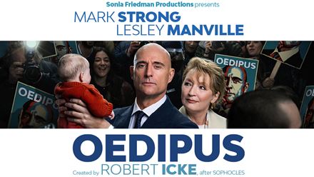 Experience a modern take on the classic Greek tragedy of Oedipus as Robert Icke's highly anticipated production comes to London's Wyndham's Theatre. Image courtesy of SEE Tickets.
