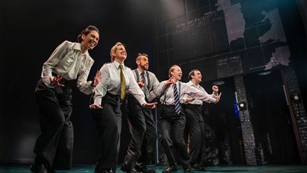 Watch Operation Mincemeat, a musical that blends an energetic musical score with hilarious comedy to retell the story of a secret operation that helped the Allies win the war. Image courtesy of London Theatre Direct.