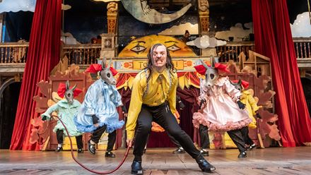 Don't miss the return of Pinocchio to the Shakespeare Globe, following its highly successful festive season run in 2025. Photo credit: Johan Persson.