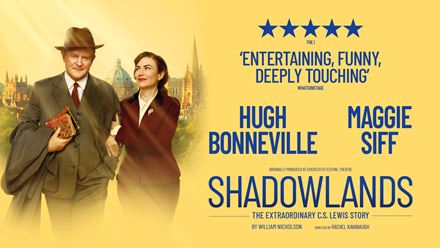 Watch Hugh Bonneville, star of Downton Abbey, play C. S. Lewis in Shadowlands at the Aldwych Theatre. Image courtesy of London Theatre Direct.