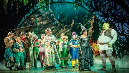 Retrouvez vos personnages préférés dans le West End londonien tandis que Shrek the Musical débarque à l'Eventim Apollo. Avec l'aimable autorisation d'About Grace PR.