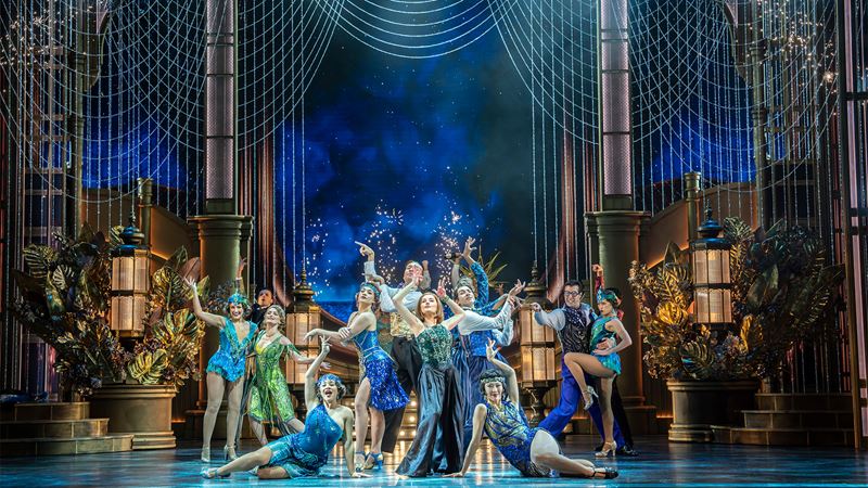 The original cast of The Great Gatsby in the West End pictured in a striking pose