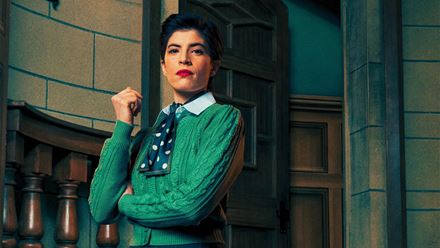Study the suspects roaming the stage of The Mousetrap and try to solve the case before the end of the play. Image courtesy of London Theatre Direct. Study the suspects roaming the stage of The Mousetrap and try to solve the case before the end of the play. Image courtesy of London Theatre Direct.