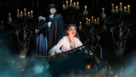 See Andrew Lloyd Webber's award-winning musical, The Phantom of the Opera, at His Majesty's Theatre. Image credit: Johan Persson. Image courtesy of Johan Persson.