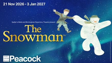 Watch a brand new production of The Snowman, a classic by the Birmingham Repertory Theatre which is celebrating 29 years performing in London this year. Image courtesy of London Theatre Direct.