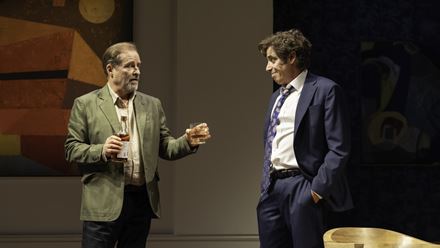Led by actor, comedian and presenter Stephen Mangan, don't miss this sharp-witted, deliciously funny play. Image courtesy of London Theatre Direct.