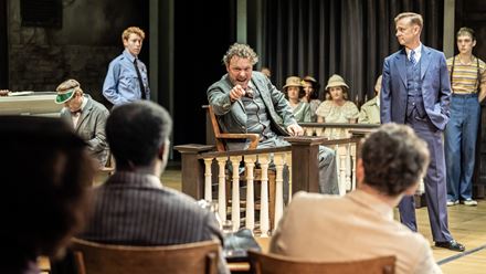 To Kill a Mockingbird is set in a small town in 1934 Alabama, against a backdrop of racism and prejudice. Credit: Johan Persson. Image courtesy of London Theatre Direct.
