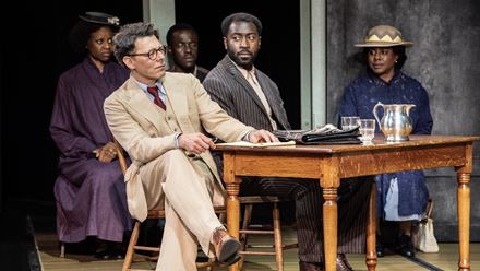 Rediscover Harper Lee's enduring tale of racial injustice in the stage adaptation of To Kill a Mockingbird. Credit: Johan Persson. Image courtesy of London Theatre Direct.