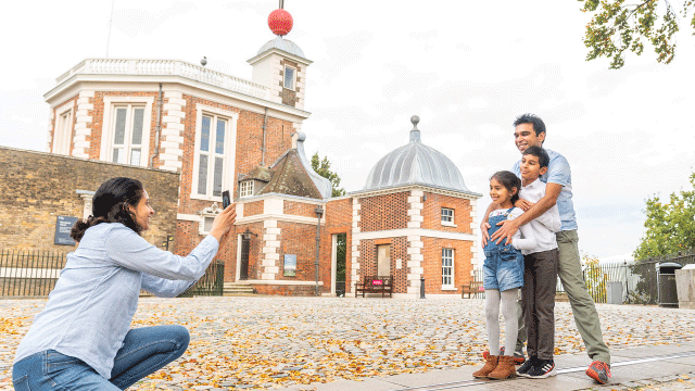 Family at the Royal Observatory Greenwich