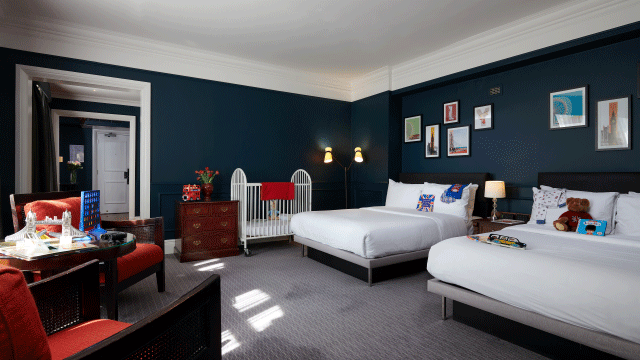 Enjoy a spacious family room at The Dilly. Credit: The Dilly. Image courtesy of The Dilly. Family room at The Dilly