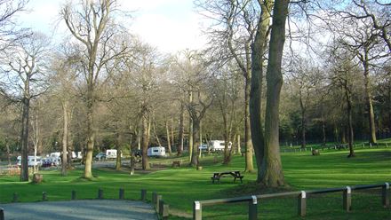 The Abbey Wood Caravan and Motorhome site. Image courtesy of the Caravan and Motorhome Club. The Abbey Wood Caravan and Motorhome site. Image courtesy of the Caravan and Motorhome Club.