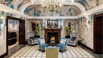 The front hall. Photo: Janos Grapow. Image courtesy of Rocco Forte Hotels.