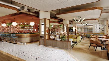 Dine at The Derby London City. Image courtesy of Hilton.