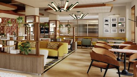 Rycrofte’s Restaurant at The Derby London City. Image courtesy of Hilton.