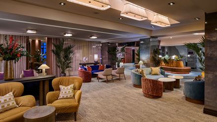 The lobby at DoubleTree by Hilton London West End. Image courtesy of Hilton.