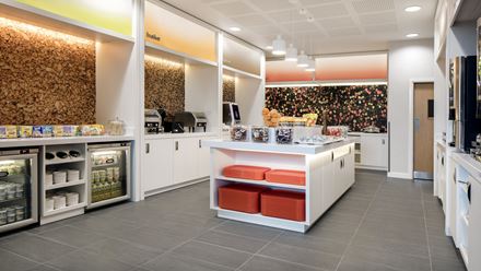 Start your day with a delicious breakfast at Hampton by Hilton London Excel. Image courtesy of Hilton.