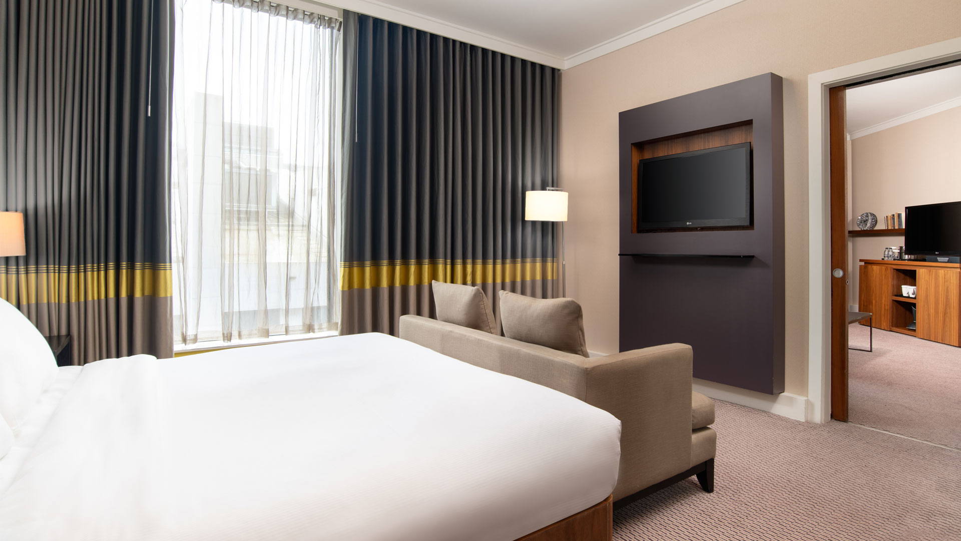 Family connecting room at Hilton London Wembley.