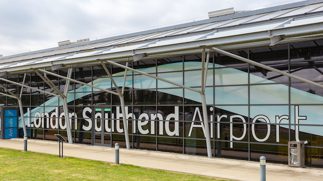Exterior of London Southend Airport. Image courtesy of Shutterstock.