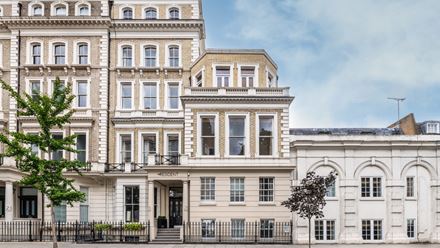 The front of The Resident Kensington. Photo: Neil Hewison. Image courtesy of Resident Hotels Ltd.